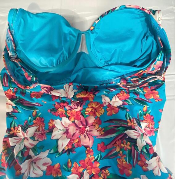 Land’s End floral tankini top size 16 - Picture 6 of 6